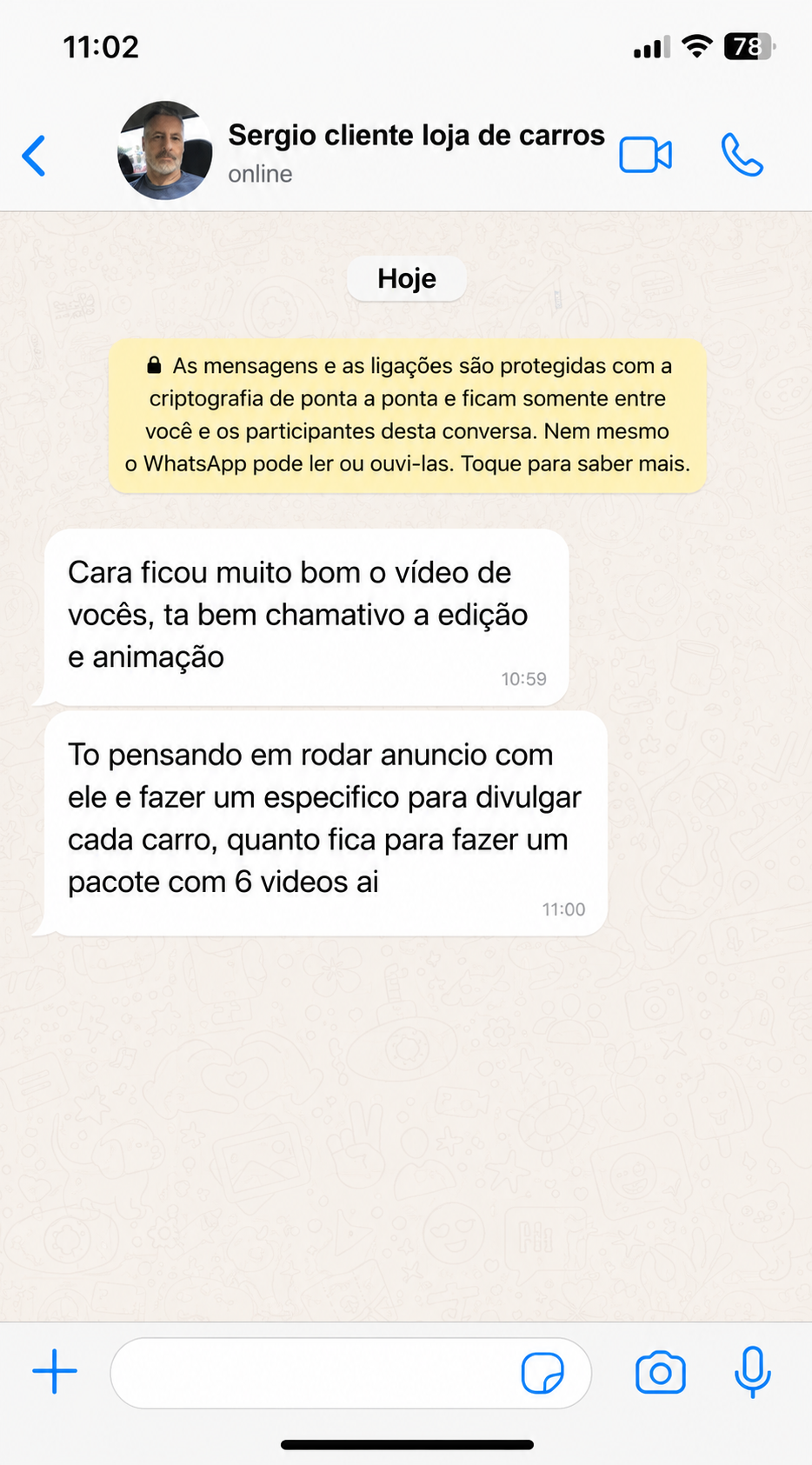 Feedback de Sergio - Loja de Carros